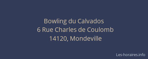 Bowling du Calvados
