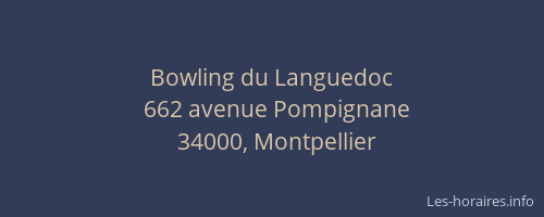 Bowling du Languedoc