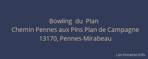 Bowling  du  Plan