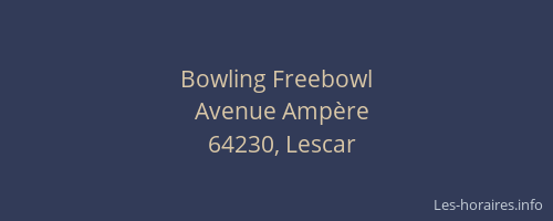 Bowling Freebowl