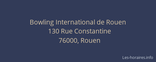 Bowling International de Rouen