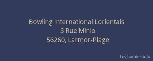 Bowling International Lorientais