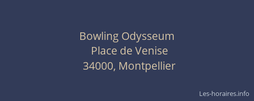 Bowling Odysseum