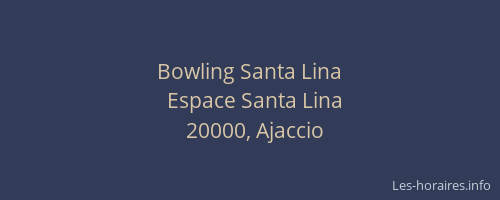 Bowling Santa Lina