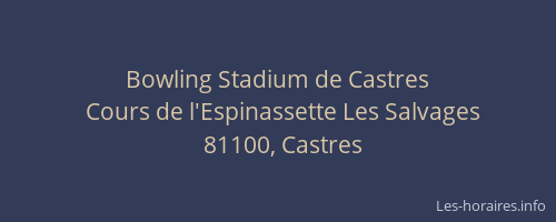 Bowling Stadium de Castres