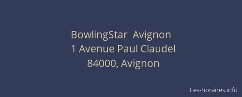 BowlingStar  Avignon