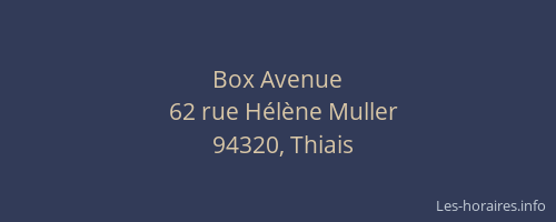 Box Avenue