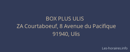 BOX PLUS ULIS