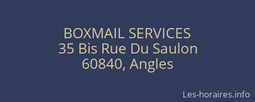BOXMAIL SERVICES