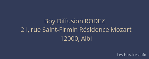 Boy Diffusion RODEZ