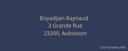 Boyadjian Raynaud