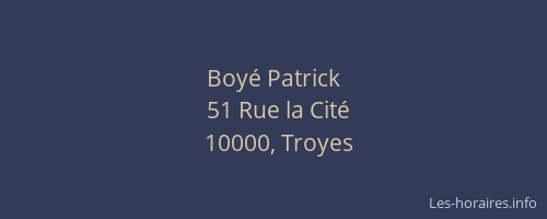 Boyé Patrick