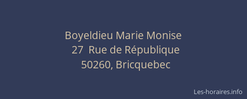 Boyeldieu Marie Monise