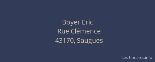 Boyer Eric