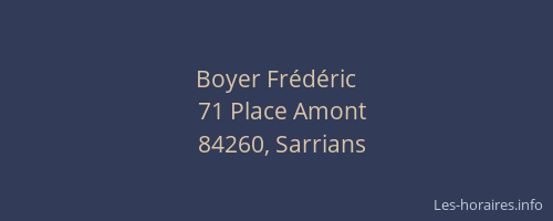 Boyer Frédéric