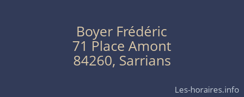 Boyer Frédéric