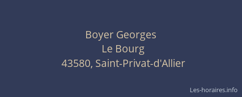 Boyer Georges