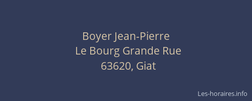 Boyer Jean-Pierre