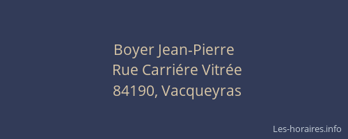 Boyer Jean-Pierre