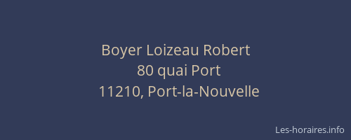 Boyer Loizeau Robert