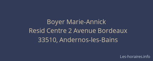 Boyer Marie-Annick