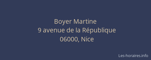 Boyer Martine