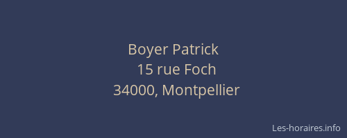 Boyer Patrick