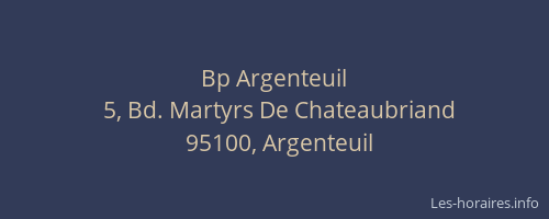 Bp Argenteuil