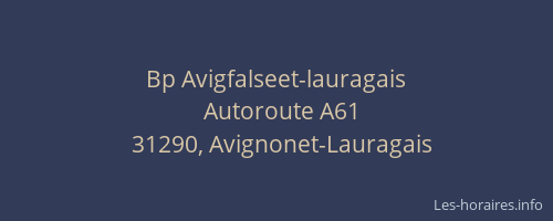 Bp Avigfalseet-lauragais