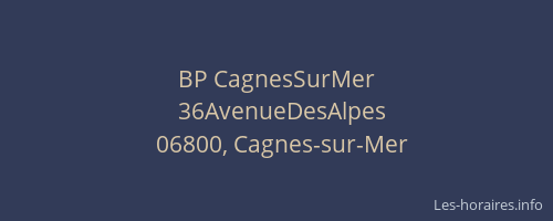 BP CagnesSurMer