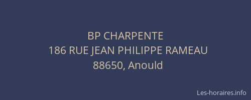 BP CHARPENTE
