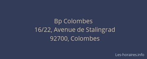 Bp Colombes