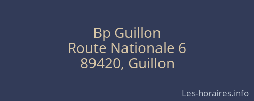 Bp Guillon