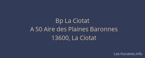 Bp La Ciotat