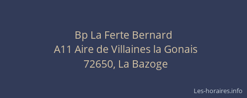 Bp La Ferte Bernard