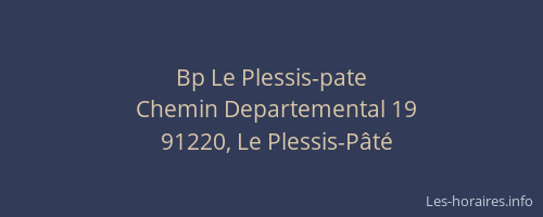 Bp Le Plessis-pate