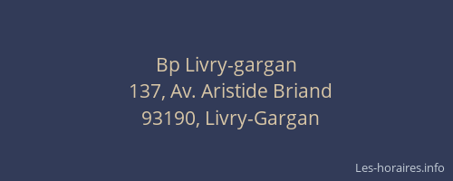 Bp Livry-gargan