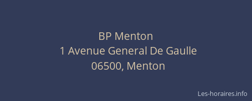 BP Menton