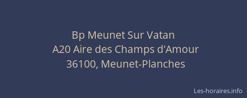 Bp Meunet Sur Vatan