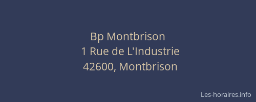 Bp Montbrison
