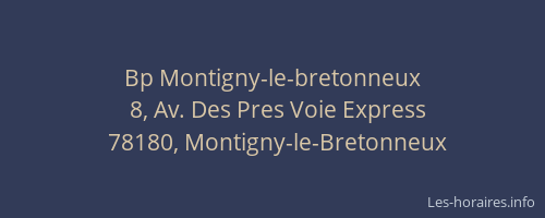 Bp Montigny-le-bretonneux