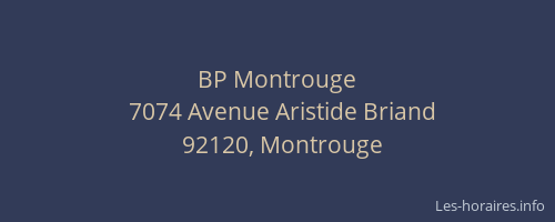 BP Montrouge