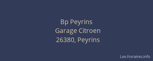 Bp Peyrins