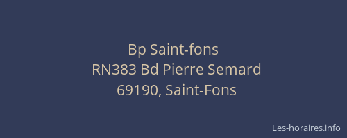 Bp Saint-fons