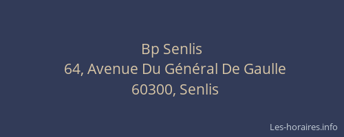 Bp Senlis