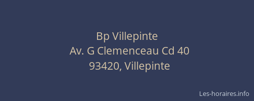 Bp Villepinte