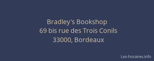 Bradley's Bookshop