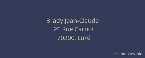 Brady Jean-Claude