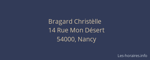 Bragard Christèlle
