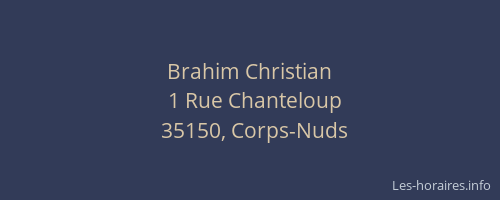 Brahim Christian
